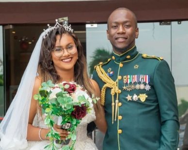 Wedding couple portrait